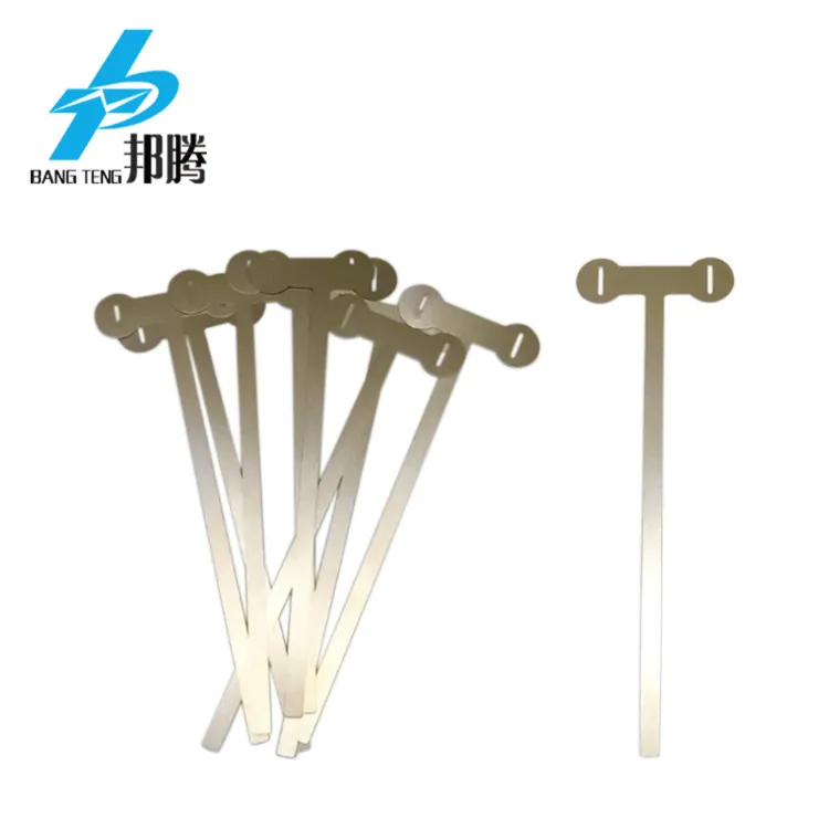 Lithium Battery Welding Connector T Shape 0.1mm 18650 Plated Nickle Tabs Nickle Tabs for Battery Pure Nickel Price Lithium Battery Connector Lithium Battery