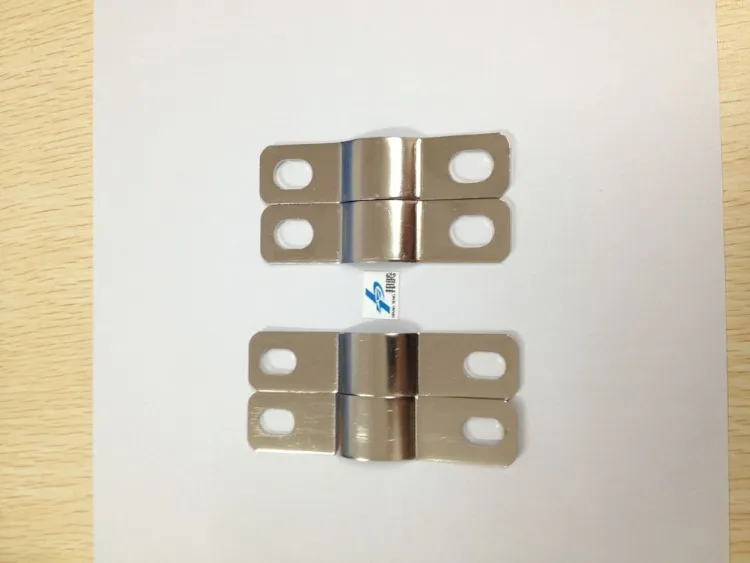 Custom High Power Battery Pack Connector 18650 Nickel Plated Brass Busbar Copper Sheet