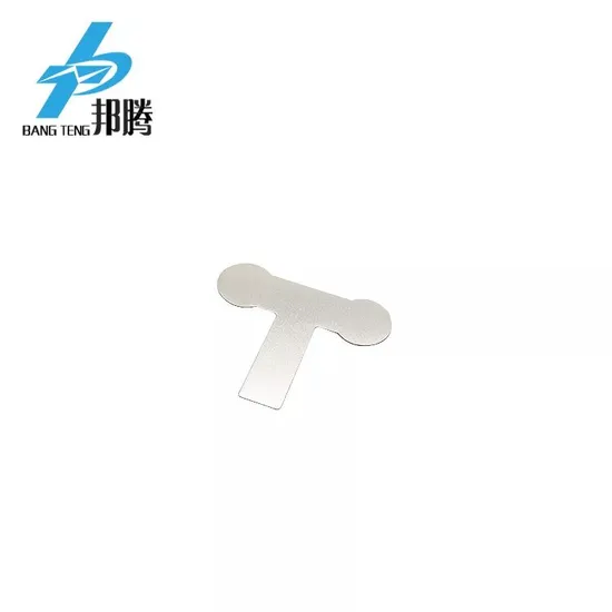 Tab Nikel Baterai Grosir OEM 2p 18650 18.4mm Tab Baterai T Jenis Konektor Baterai 18650 Lembaran Nikel Murni Konektor Baterai Lithium Strip Nikel Murni