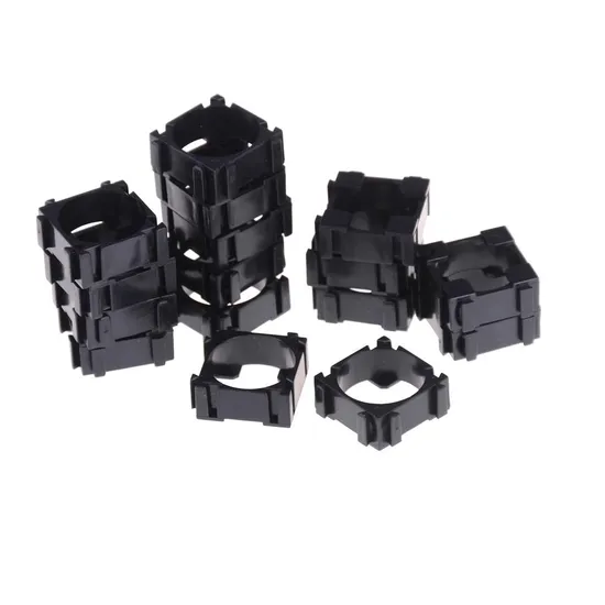 Pemegang Braket Paket Baterai Li-ion Grosir Rakit Plastik 1p 18650 Pemegang Sel 18650 Pemegang Penyimpanan Baterai Pengisi Daya Baterai Plastik Pemegang Baterai Sel