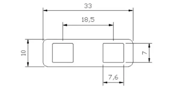 Manufacturer 18.5mm Spacing 2p Lithium Battery Connector18650 Lithium Ion Batteries Connectors Busbar Copper Wholesale Copper Busbar
