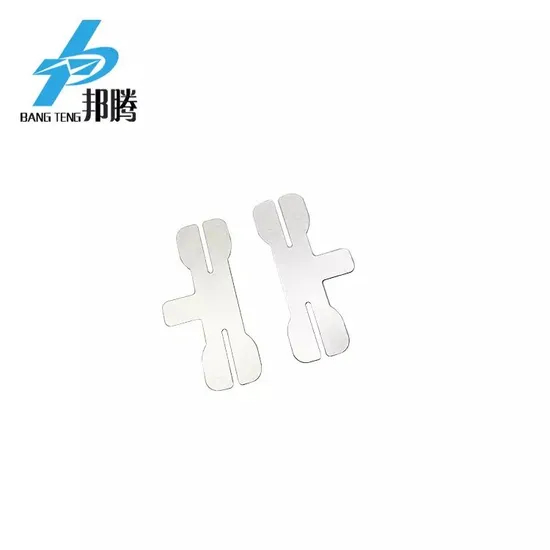 0.1mm Stamping Kustom Kepingan Nikel untuk Connector Las Baterai Lembaran Nikel 18650 2p Kepingan Nikel Murni Konektor Baterai Litium Harga Nikel Murni