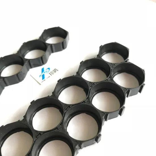 Pemegang Baterai Lithium Kustom Diameter18.4mm Braket Hitam untuk Sel Dislokasi 18650 10p Pemegang Baterai Penyimpanan Baterai Pengisi Daya
