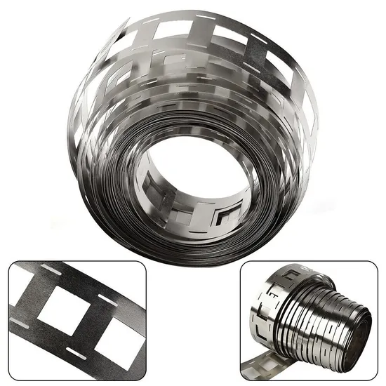 3kg 2p 21700 Strip Nikel 0.15mm Pemegang Pita Berlapis Nikel untuk Pengganti Las Titik