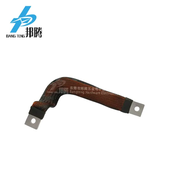 Busbar Tembaga Fleksibel yang Ditekuk Kustom dengan Tabung Jaring Anyaman