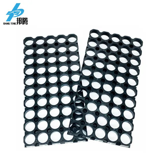 Jarak Sel yang Dapat Disesuaikan 19.5mm 18650 Braket Penahan Sel Baterai 5s10p 5X10 untuk Paket Baterai