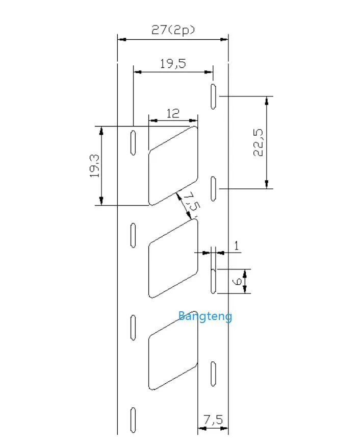 0.15*22.5mm 2p Oblique Pure Nickel Strip Battery Spot Welding Nickel Belt