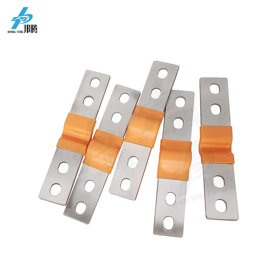 for Automobile Copper Foil Busbar Soft Copper Busbar Insulated Copper Screw Comb Busbar Nickel Plated Bus Bar