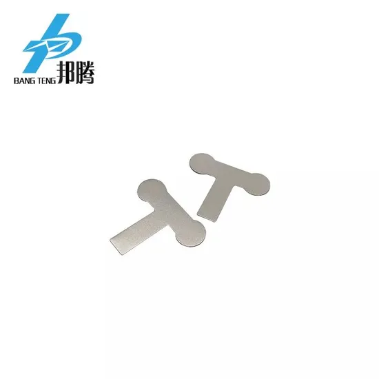 Tab Nikel Baterai Grosir OEM 2p 18650 18.4mm Tab Baterai T Jenis Konektor Baterai 18650 Lembaran Nikel Murni Konektor Baterai Lithium Strip Nikel Murni