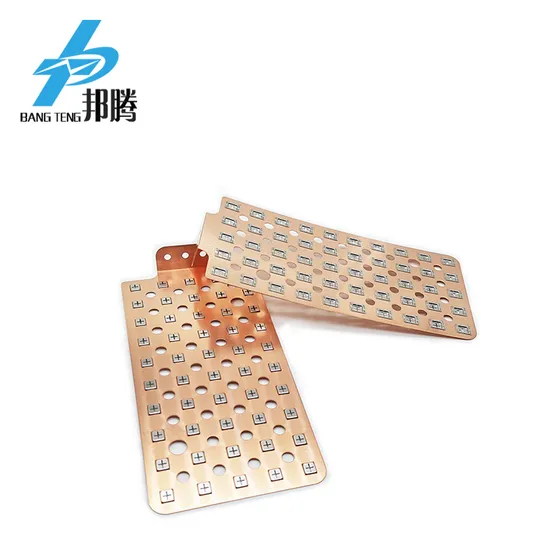 18650 Konektor Busbar Tembaga Baterai Li Ion 5s10p Baterai Mobil 18650 Konektor Baterai Lithium Busbar Tembaga Datar Grosir Busbar Tembaga
