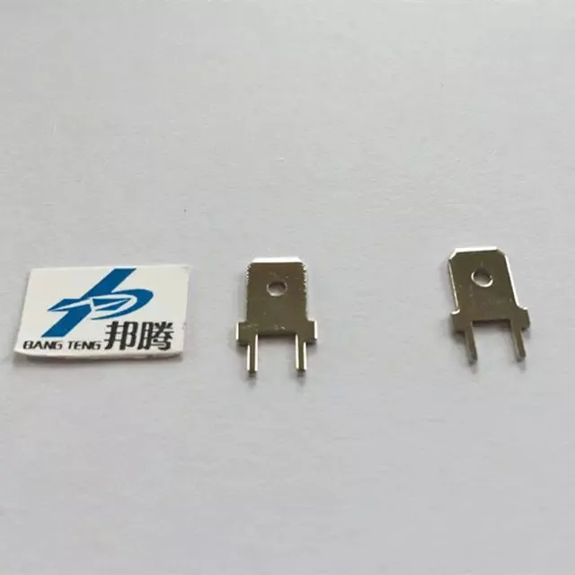 OEM PCB Terminal Tabs 0.8mm Brass Terminal Connector Solder Tabs Cold Press 250 Terminal Tabs PCB Terminals Electric Insulation Barley for Battery