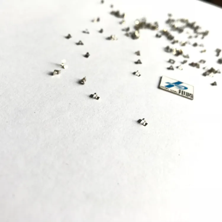 DIY Precision Hardware Stamping for Battery Contact Pure Nickel Sheet SMD Mount Tab Pure Nickel Tab SMT Mount Contact Tab