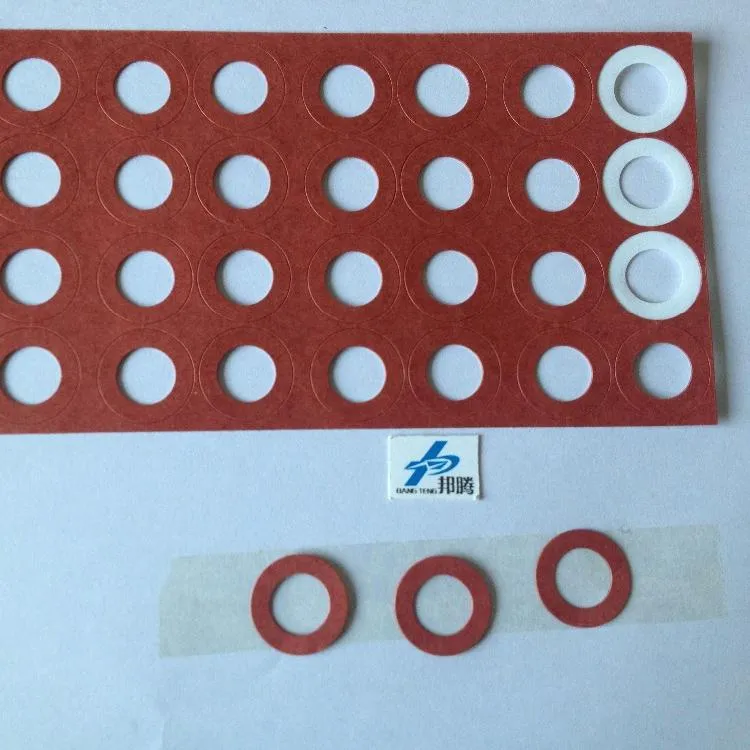 Custom Insulation Shim Washer 18650 Battery Spacer Red Fibre Battery Shim Electric Insulation Barley for Battery Lithium Battery Connector Insulation Materials