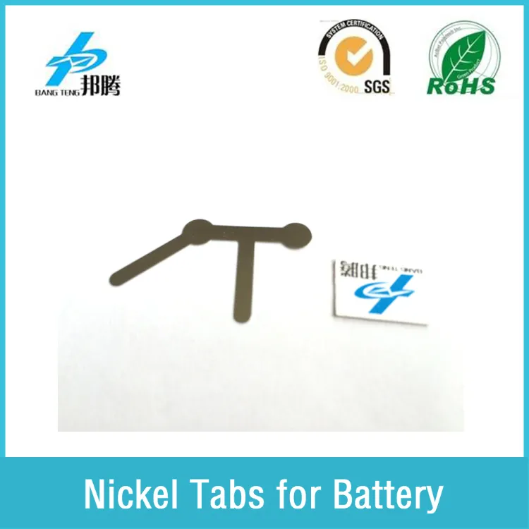 Custom Nickel Plated Steel Tabs for Power Pack Welding Lithium Battery Connector Pure Nickel Strip Pure Nickel Price Lithium Battery Strip