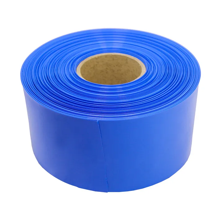 0.15mm Thick 500mm Width Blue PVC Heat Shrink for Battery Pack Wrap PVC Heat Shrink Tube Lithium Battery Pack Film PVC Shrink Film Lithium