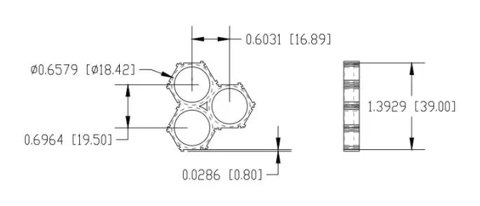 18650 Battery Bracket 3p 1000PCS Triangle Holder 18.4mm Cell Holder 18650 Space Assemble Battery Holder Battery Storage Battery Charger