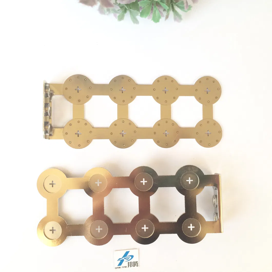 Cell Spacing 27.8mm Copper Busbar Flat Copper Nickel Bus Bar for Power Distribution 26650 Battery