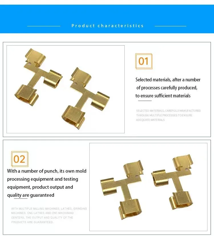 Manufacturer Custom Metal Hardware Bending Stamping Parts Copper Sheet High Precision Stamping Battery Shrapnel