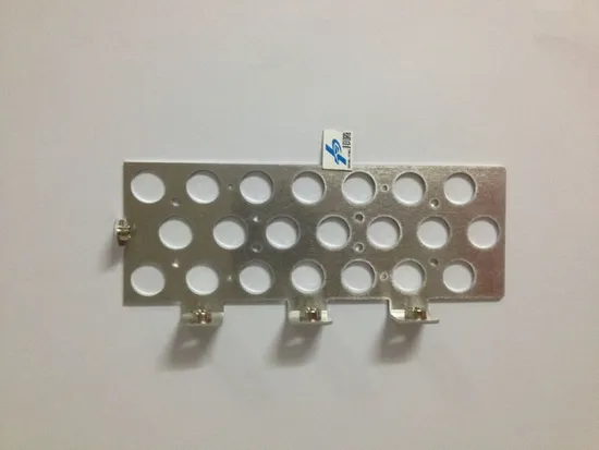 Konektor Busbar Aluminium Baterai Kustom Lembaran Aluminium Pembengkokan