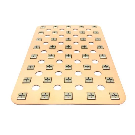Busbar Lithium Rak Las Titik Strip Nikel 18650 Pelat Lembaran 8p Konektor Tab Tembaga 4X5 Busbar Pun untuk Baterai