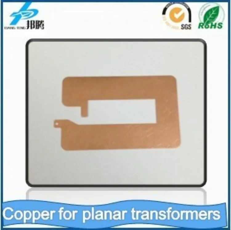 Thin Lead Frames / Copper Foil for High-Frequency Planar Transformers Wholesale Copper Busbar Copper Bar Busbar Connector
