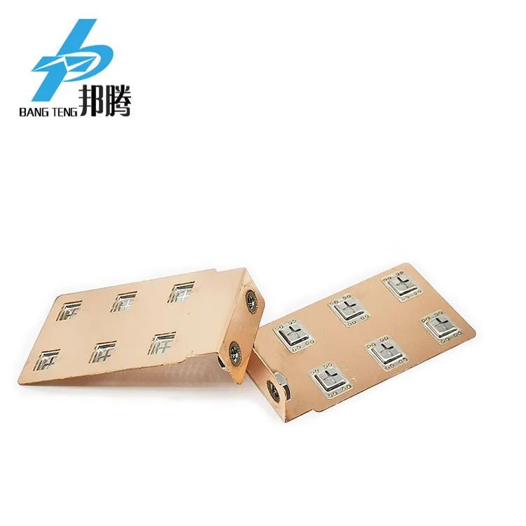 Custom Power Battery Pack Busbar Copper 2*3p Busbar Copper 18650 Battery Connector Copper Nickel Sheet