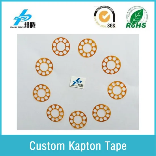 Lembar Kapton Terisolasi Kustom Tahan Panas Pita Kapton Poliamida Isolasi Transformator Shim Isolasi Listrik Barley untuk Baterai