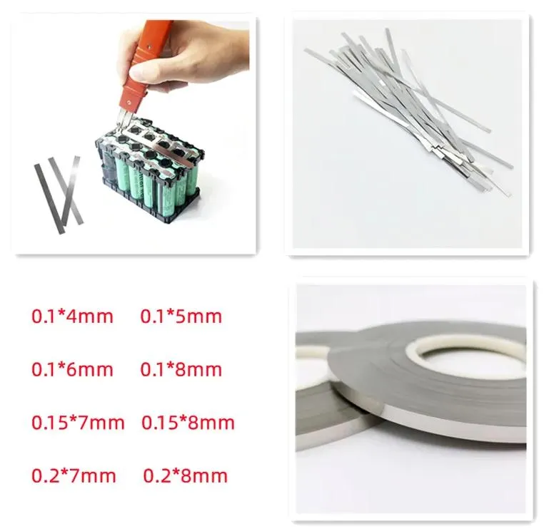 18650 1p Nickel Strip 21700 Pure Nickel Strip 0.2*8mm Ni200 8mm Nickle Strip for Lithium Battery Pack
