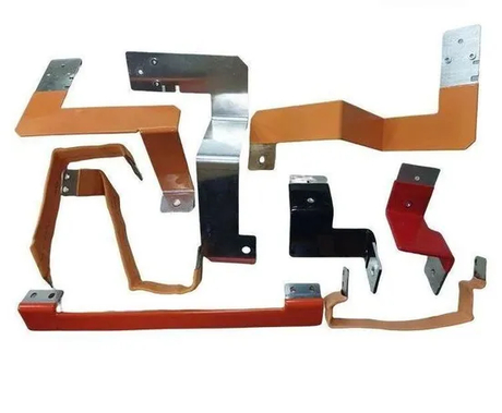 Batang Bus Aluminium Berlapis Nikel Terisolasi Oranye