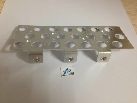 Konektor Busbar Aluminium Baterai Kustom Lembaran Aluminium Pembengkokan