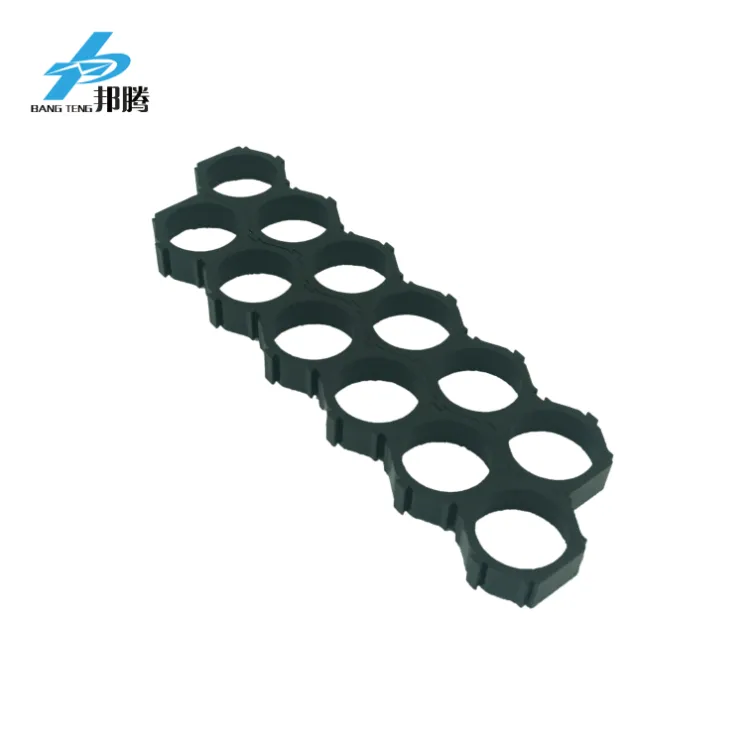 China Factory Direct Supply Lithium Cell Holder Honeycomb Type Cell Holder 6p 18650 Battery Packs Holder 18650 Battery Plastic Cell Battery Holder