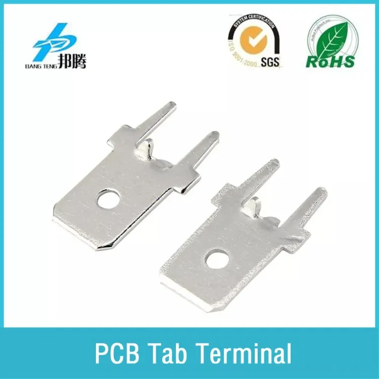 OEM PCB Terminal Tabs 0.8mm Brass Terminal Connector Solder Tabs Cold Press 250 Terminal Tabs PCB Terminals Electric Insulation Barley for Battery