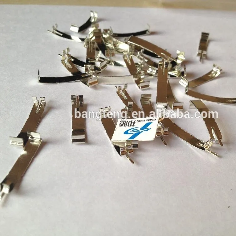 RM10 Transformer Clips Custom Steel Spring Clamps SUS301 Stainless Steel Spring Clips Battery Connector Spot Welding Lithium Battery