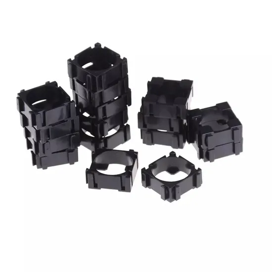 Pemegang Braket Paket Baterai Li-ion Grosir Rakit Plastik 1p 18650 Pemegang Sel 18650 Pemegang Plastik Sel Pemegang Baterai Pemegang Baterai