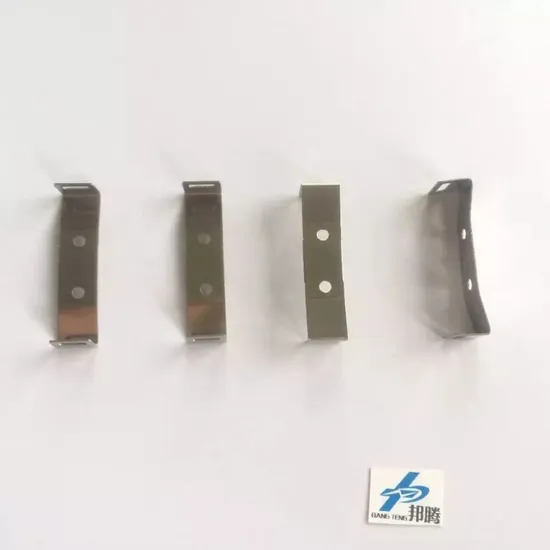 SUS301 Etd29 Klip Transformer Presisi Stamping Klem Stainless Steel untuk Bobbin Transformer Bagian Motor Transformer