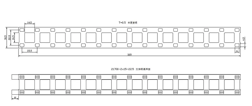 2s15p Battery Parallel Pack 21700 Flexible 18650 Lithium Rack Connector Copper Nickel Busbar Sheet