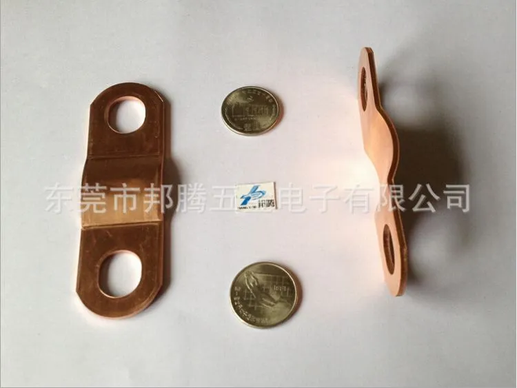 Precision Stamping Metal Hardware Red Copper Sheet for Battery Pack 200ah Spot Welding Copper Foil Solder The Nickel Sheet Connector