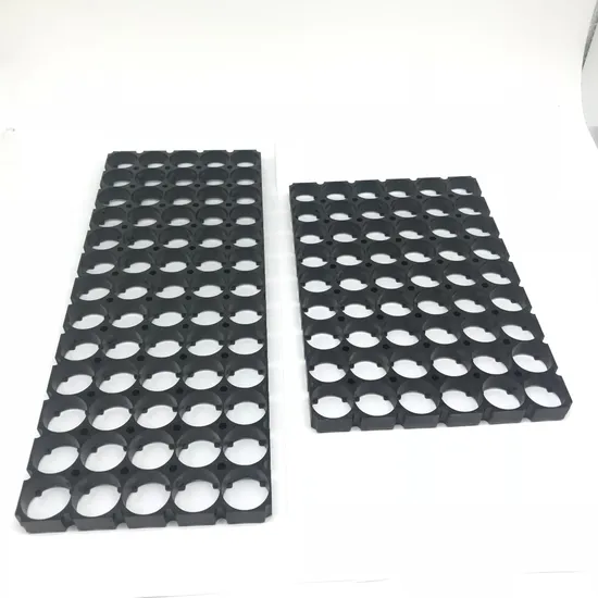 Pemegang Baterai Sel Plastik ABS Kustom 6s9p untuk Pengisi Daya Paket Baterai 18650