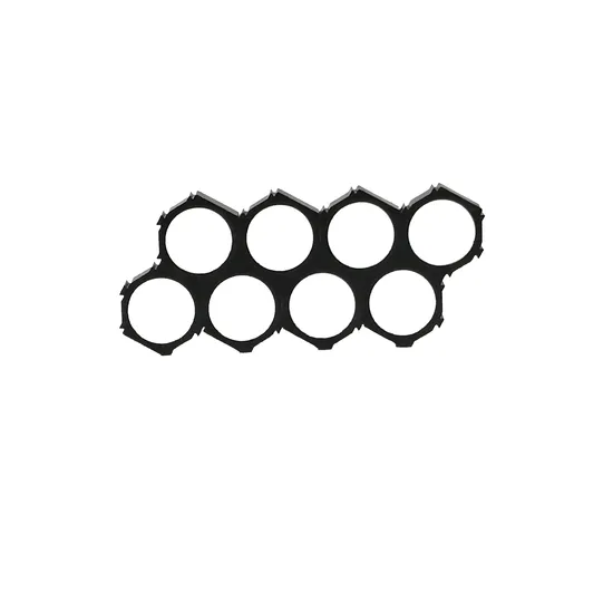 1000PCS Tipe Sarang Madu 18650 2p Pemegang Baterai Lithium 2p Braket untuk Paket Baterai Pemegang Sel Baterai Penyimpanan Pengisi Daya Baterai Penyimpanan