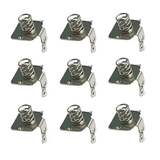 Produsen Bagian Stamping Stainless Steel Kustom 18650 Pegas Daun Penghubung Lithium Ion Shrapnel Baterai