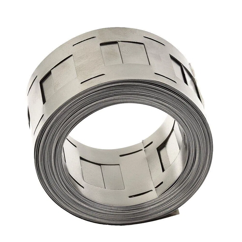 2p Pure Nickel Strip for 21700, 0.15mm Thick, 1 Meter Cut to Length