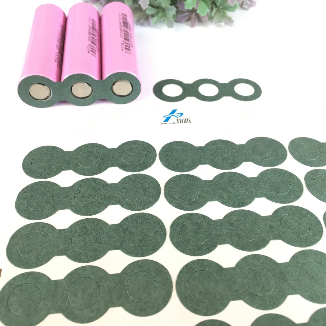 Factory Customizable 18650 3p Insulating Highland Fishpaper Green Insulation Paper Temperature-Resistant Gasket