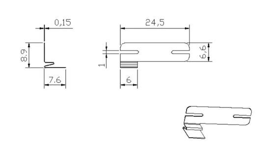 18650 Tab Pengelasan Bending Nikel Murni Konektor Baterai Heterotipik Konektor Baterai Lithium Strip Nikel Murni Pengelasan Titik