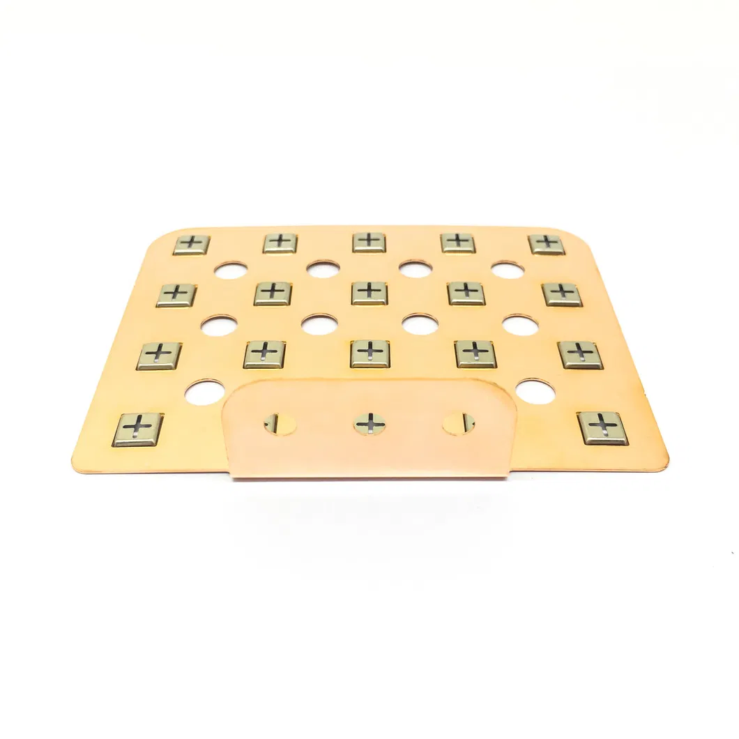 Custom 4X5 Copper Busbar for 18650 Battery Spot Welding Lithium Battery Battery Connector Busbar Connector Copper Bar