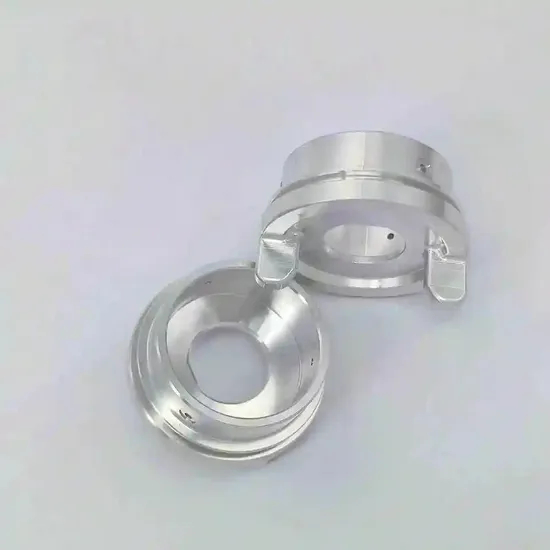 Mesin Penggilingan Kecil Lathe Bagian Perangkat Keras Bagian Al6061 Adaptor Flange Layanan Pembuatan CNC Bagian Aluminium